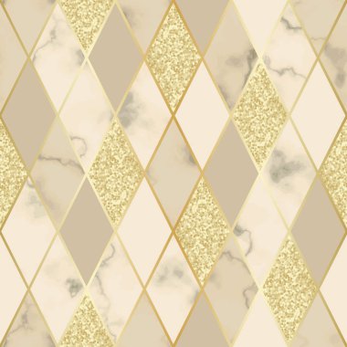 Mermer lüks geometrik Seamless modeli