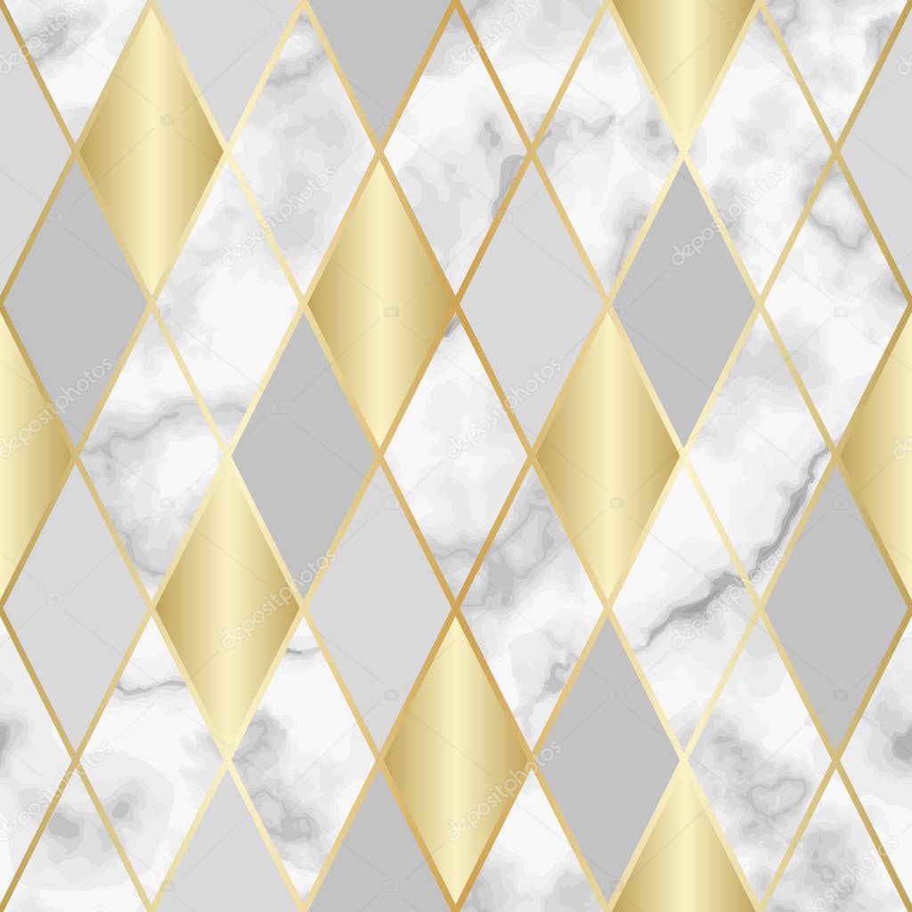 Marble Luxury Geometric Seamless Pattern