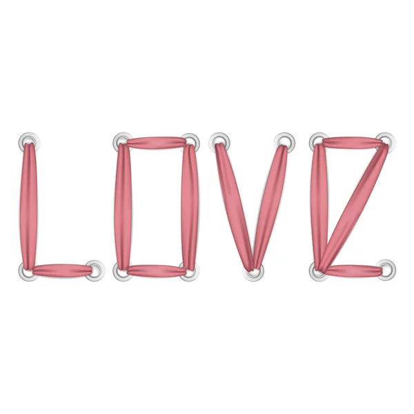 T-shirt Love imprimé mode sur fond blanc — Image vectorielle