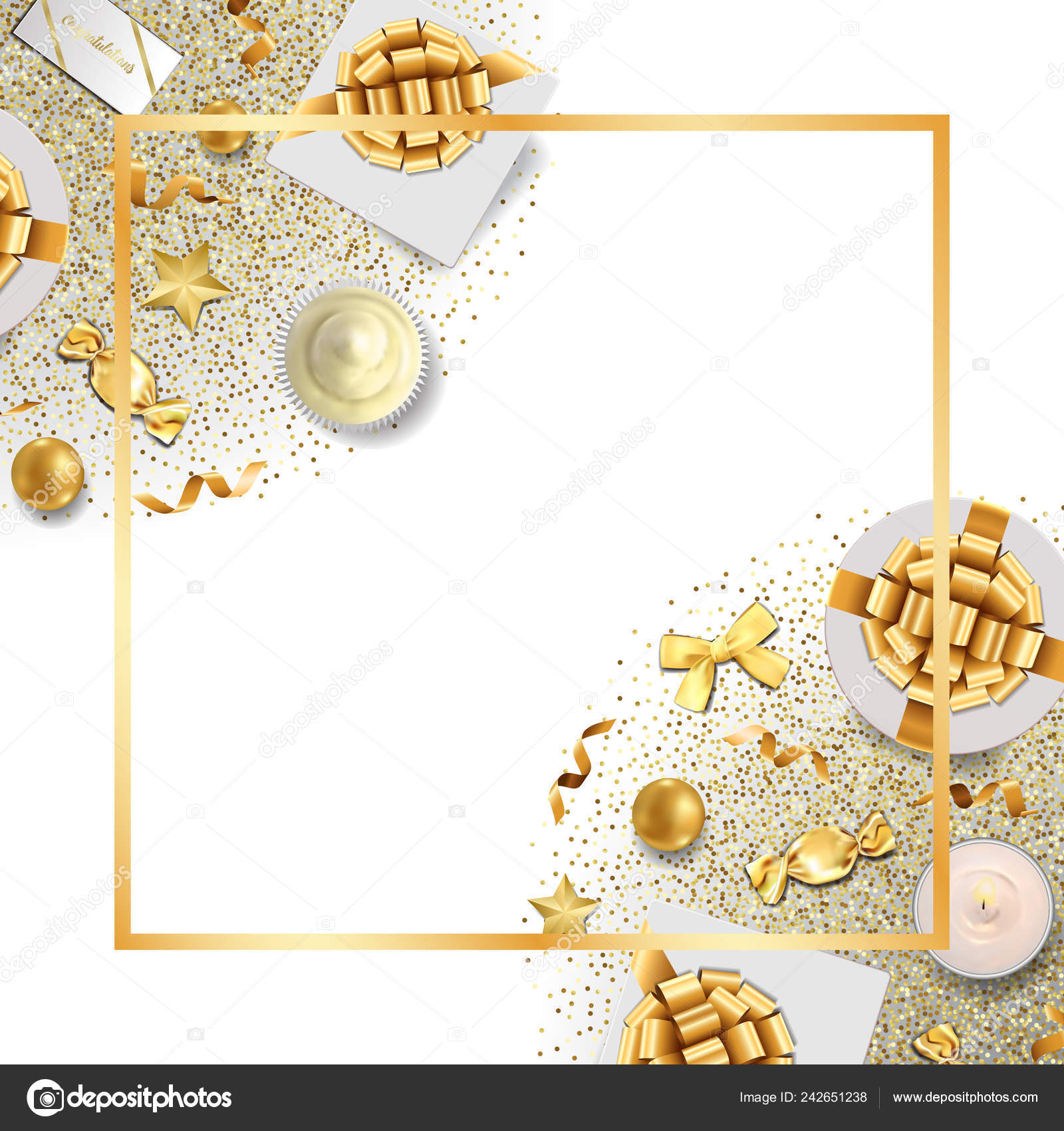 greeting card template top view gold festive items white background stock vector c kronalux 242651238 greeting card template top view gold festive items white background stock vector c kronalux 242651238