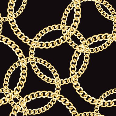 Altın Bileklikler Seamless modeli. Lüks moda Yazdır.