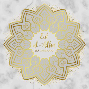 Kurban Bayramı Altın Mermer Tatil Şablonu