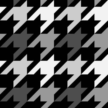 Houndstooth vektör Dikişsiz desen. Tekrar tekstil baskı