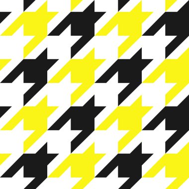 Houndstooth vektör Dikişsiz desen. Tekrar tekstil baskı