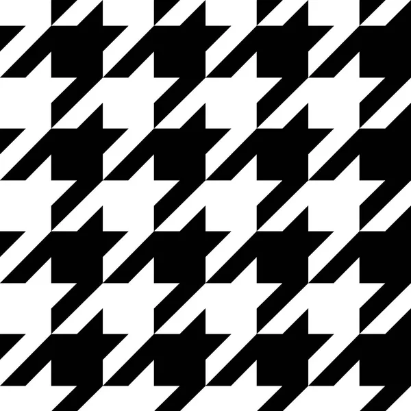 Houndstooth Vector bez szwu Pattern. Powtórzenie druku tekstylnego — Wektor stockowy