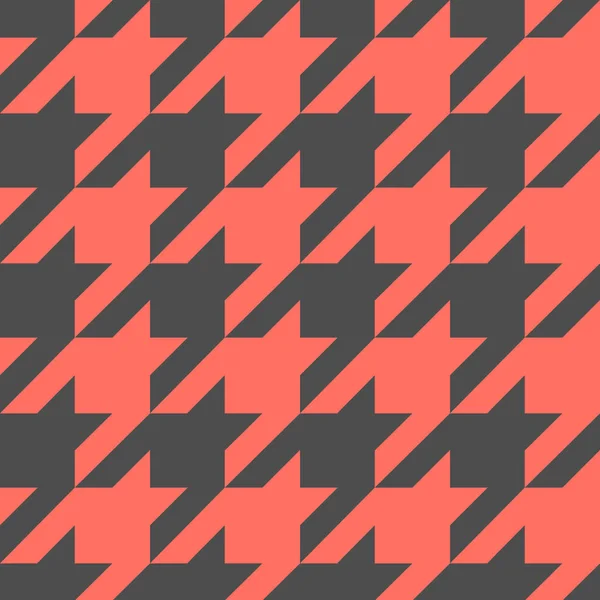 Houndstooth Vector bez szwu Pattern. Powtórzenie druku tekstylnego — Wektor stockowy