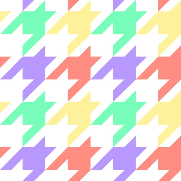 Houndstooth vector naadloze patroon. Herhaal textieldruk — Stockvector