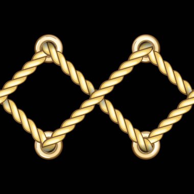 Metal Eyelets Dikişsiz Desenli Altın Ufuk Askılı Halatlar.