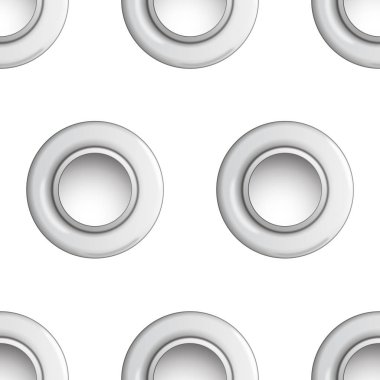 Gümüş Eyelet Polka Nokta Dikişsiz Desen