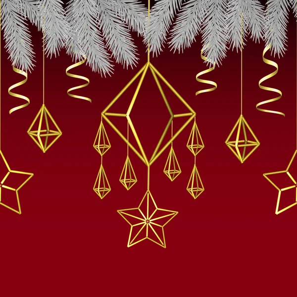 圣诞快乐和新年快乐 斯堪的纳维亚无缝模式 — 图库矢量图片