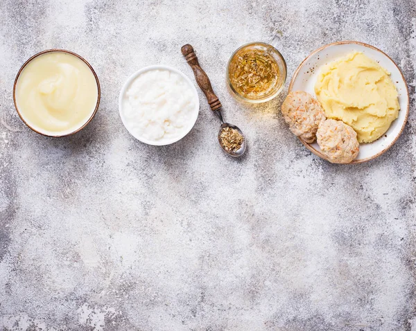 Alimento dietético para el estómago enfermo —  Fotos de Stock