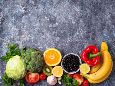 Besinler vitamin C. sağlıklı beslenme zengin