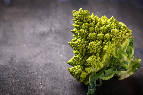 Romanesco broccoli on dark background — Stock Photo, Image