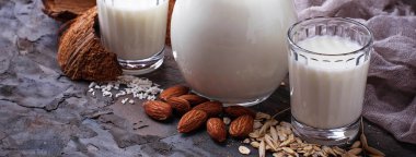 Vegan süt laktoz içermeyen farklı türü