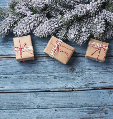 Noel ve yeni yıl Festival arka plan 