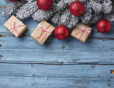 Noel ve yeni yıl Festival arka plan 