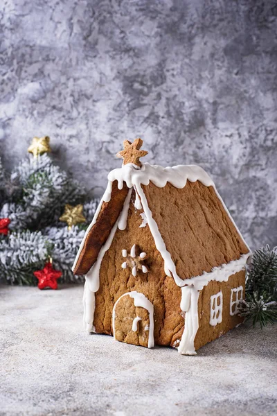 Christmas homemade sweet Gingerbread house