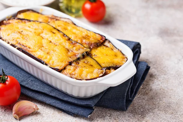 Traditional Greek Moussaka Casserole Aubergine — Stock Photo, Image