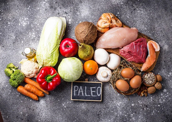 Gezonde producten voor paleo dieet — Stockfoto