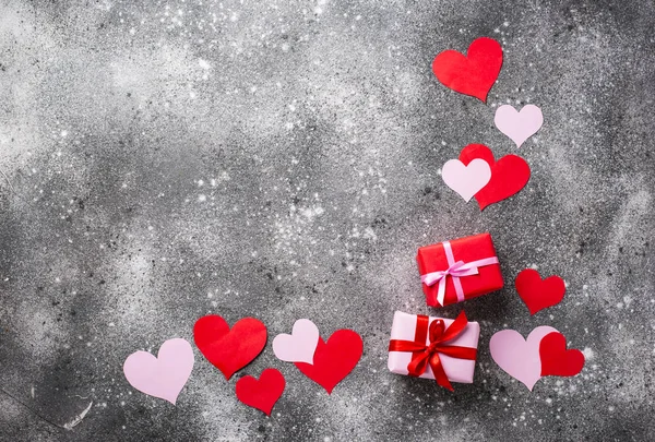 Valentines Day background with  hearts — Stock Photo, Image