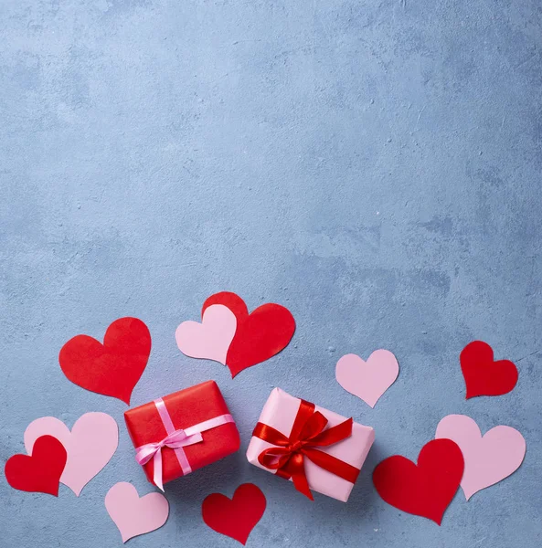 Día de San Valentín fondo con corazones —  Fotos de Stock