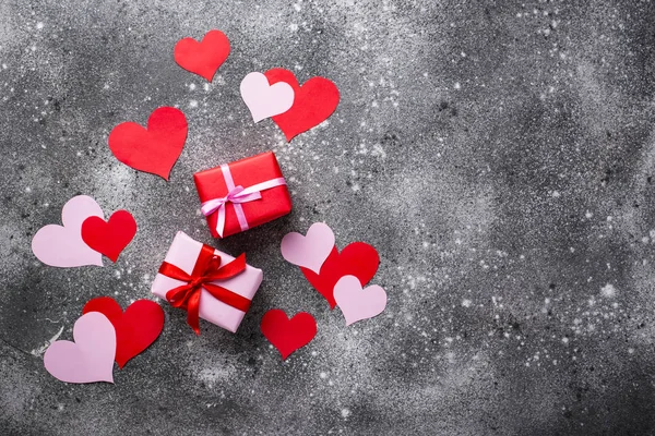 Valentines Day background with  hearts — Stock Photo, Image