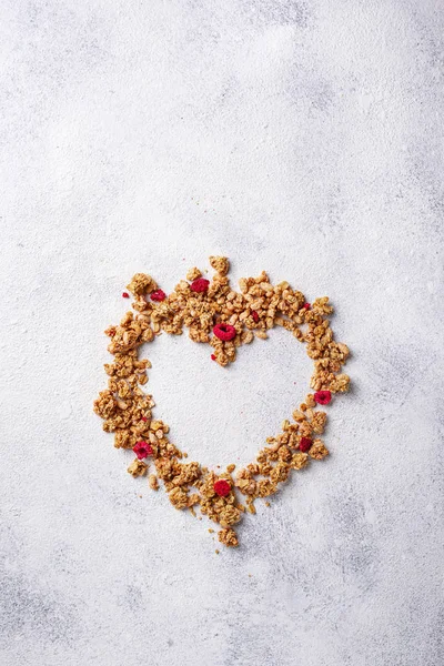 Homemade granola with dried berry — Stock Photo, Image