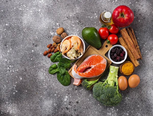 Alimentos para o cérebro e boa memória — Fotografia de Stock