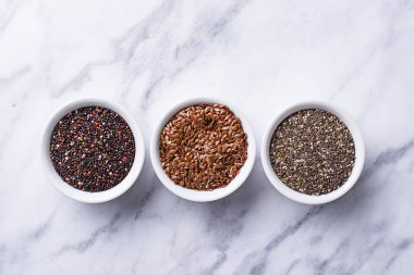 Chia, Quinoa ve Keten tohumları