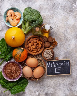 Ürün yelpazesine gıda kaynakları e vitamini