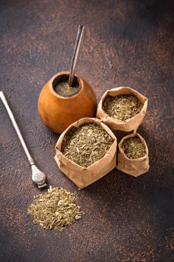 Geleneksel Arjantin yerba mate çay