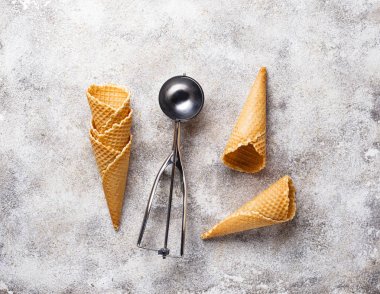 Gözleme külah dondurma için