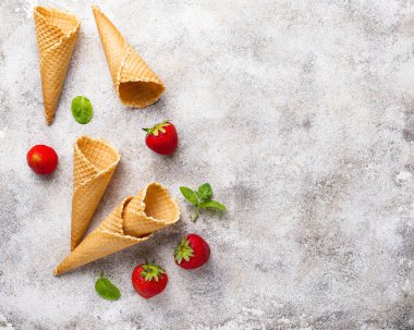 Gözleme külah dondurma için