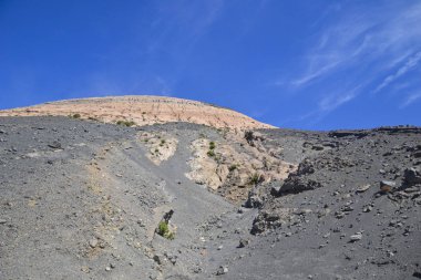 Sicilya'da Volkan adası Manzara