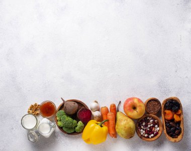 Sağlıklı bağırsak için ürünler. Gut için gıda