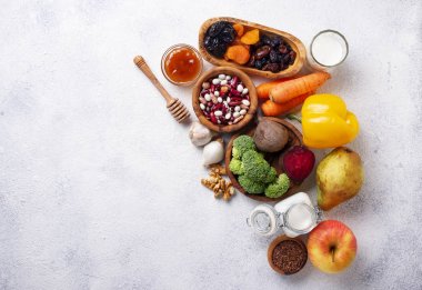 Sağlıklı bağırsak için ürünler. Gut için gıda