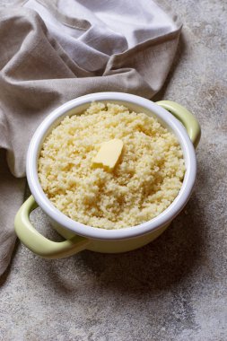 Pot tereyağı ile kuskus