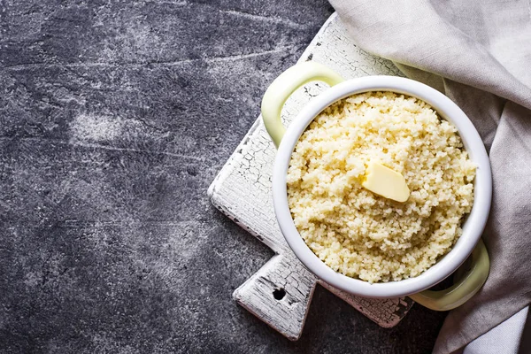 Pot tereyağı ile kuskus