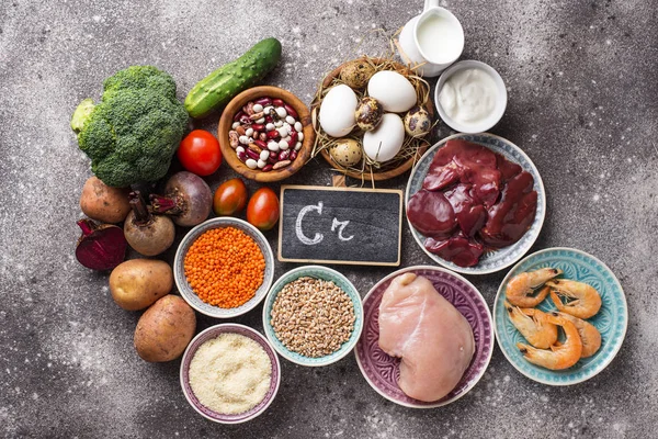 Natuurlijke producten bronnen van chroom — Stockfoto