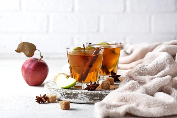 Spicy apple cider, autumn drink