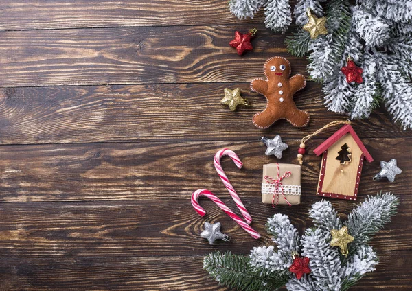 Navidad o Año Nuevo fondo festivo — Foto de Stock