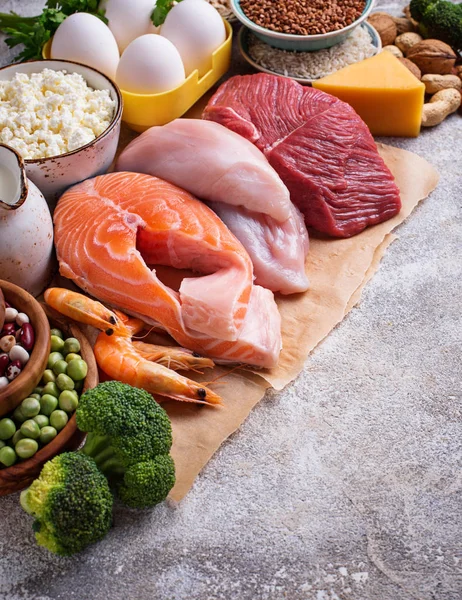건강 한 음식 단백질에 높은 — 스톡 사진
