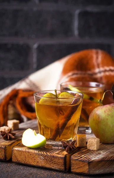 Spicy apple cider, autumn drink