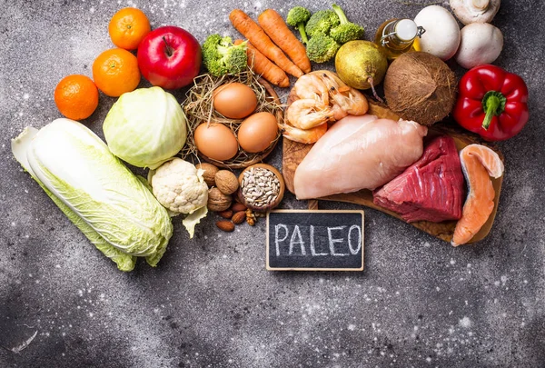 Productos saludables para la dieta paleo — Foto de Stock