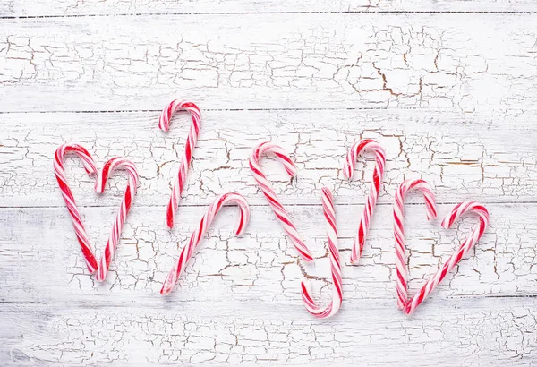 Vánoční pozadí s candy cane — Stock fotografie