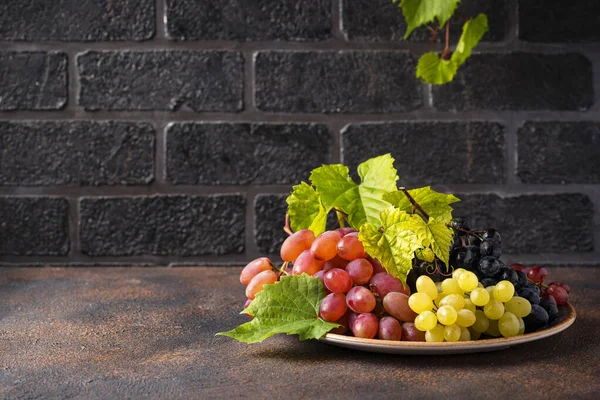 Assortment of different sort of grapes