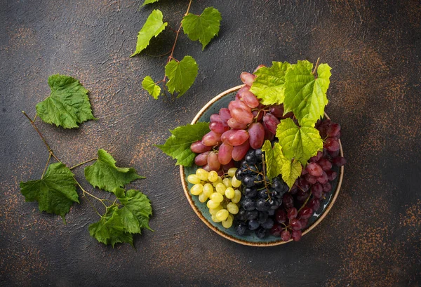 Surtido de diferentes tipos de uvas —  Fotos de Stock