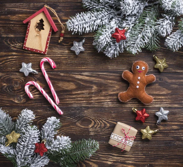 Navidad o Año Nuevo fondo festivo — Foto de Stock