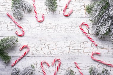 şeker kamışı ile Noel arka plan