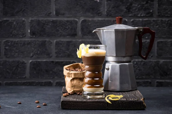 Canarian laired barraquito coffee — Stok Foto